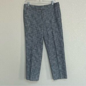 Ann Taylor Kate Fit Women’s Size 6 Gray Textured Cropped Dress Pants Office
